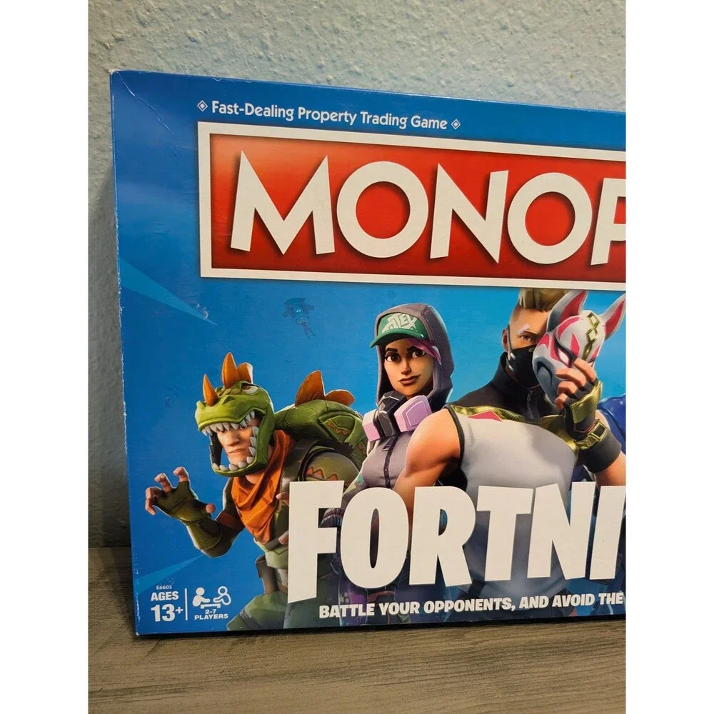 Monopoly Fortnite Edition Board Game Hasbro 2018 E6603 Blue Box 2-7